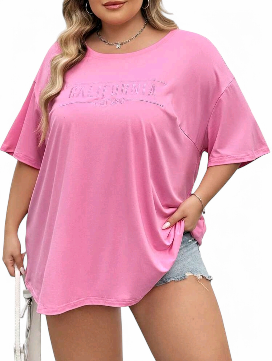 🏷️ Růžové triko PLUS SIZE 4XL
