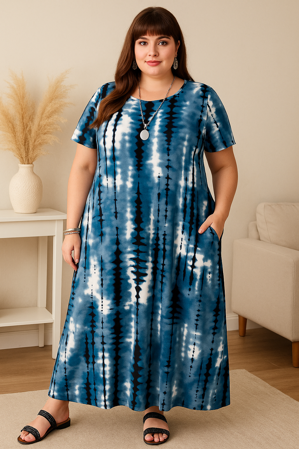 Dlouhé šaty PLUS SIZE