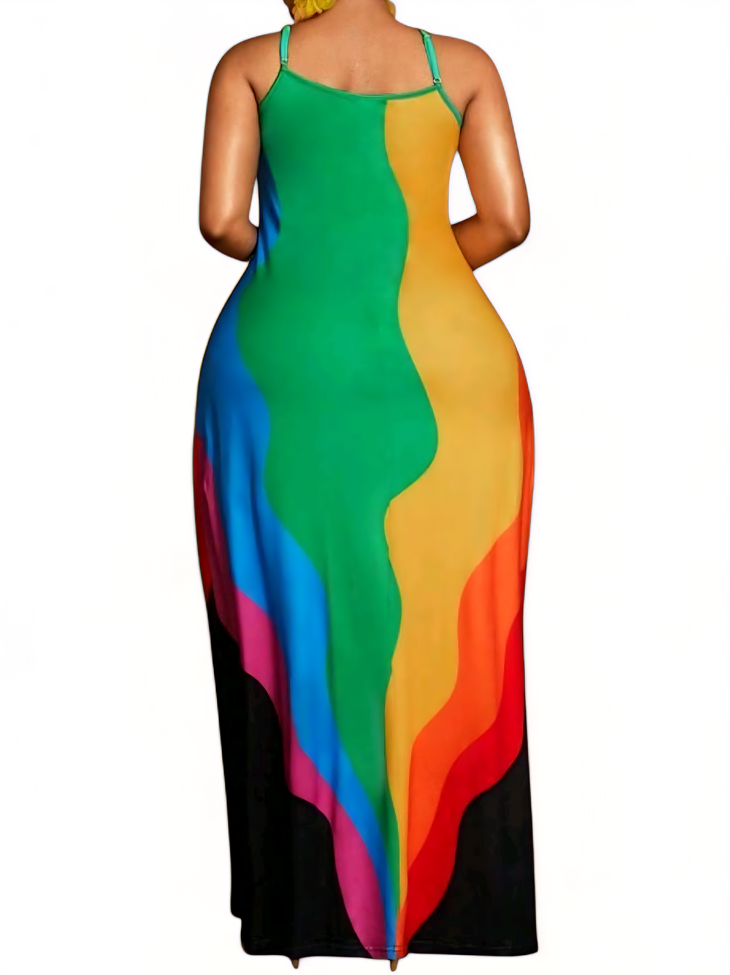 Štýlové dlhé šaty PLUS SIZE