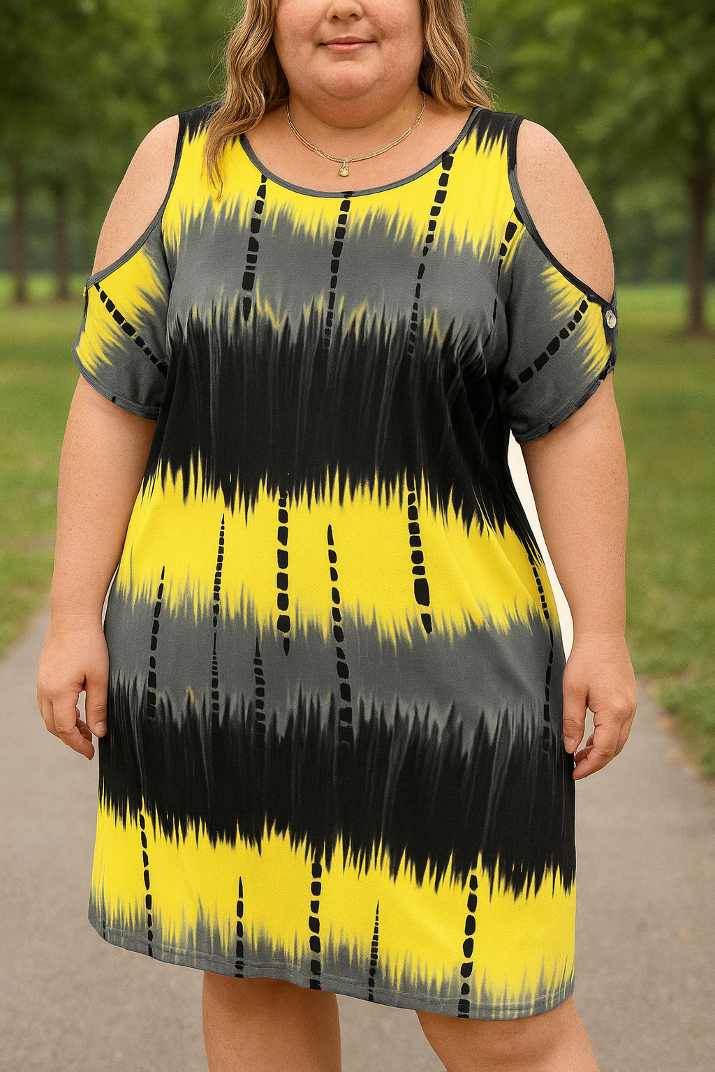 Štýlové letné šaty PLUS SIZE