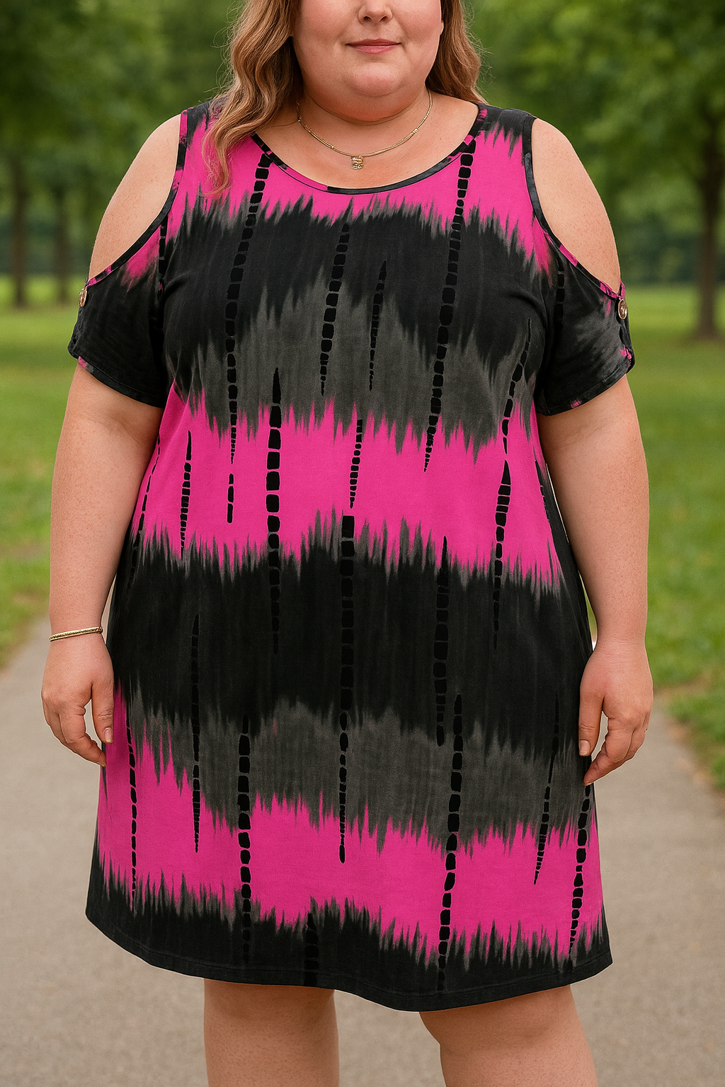 Štýlové letné šaty PLUS SIZE