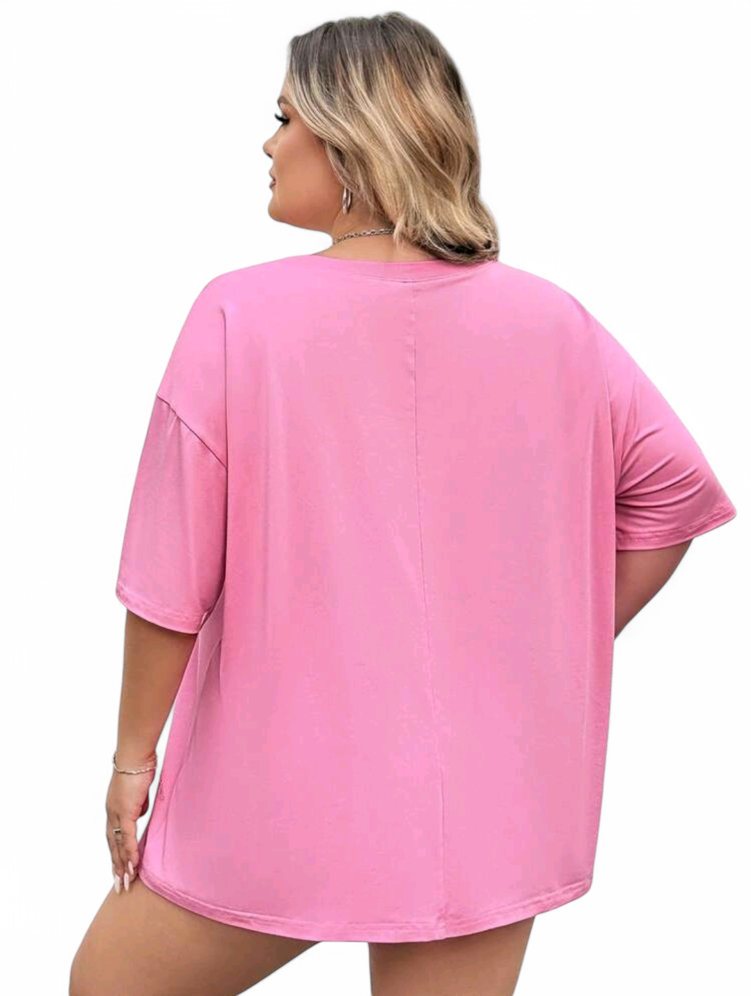🏷️ Růžové triko PLUS SIZE 4XL