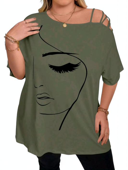 📦 Nadrozmerné tričko FACE 5XL