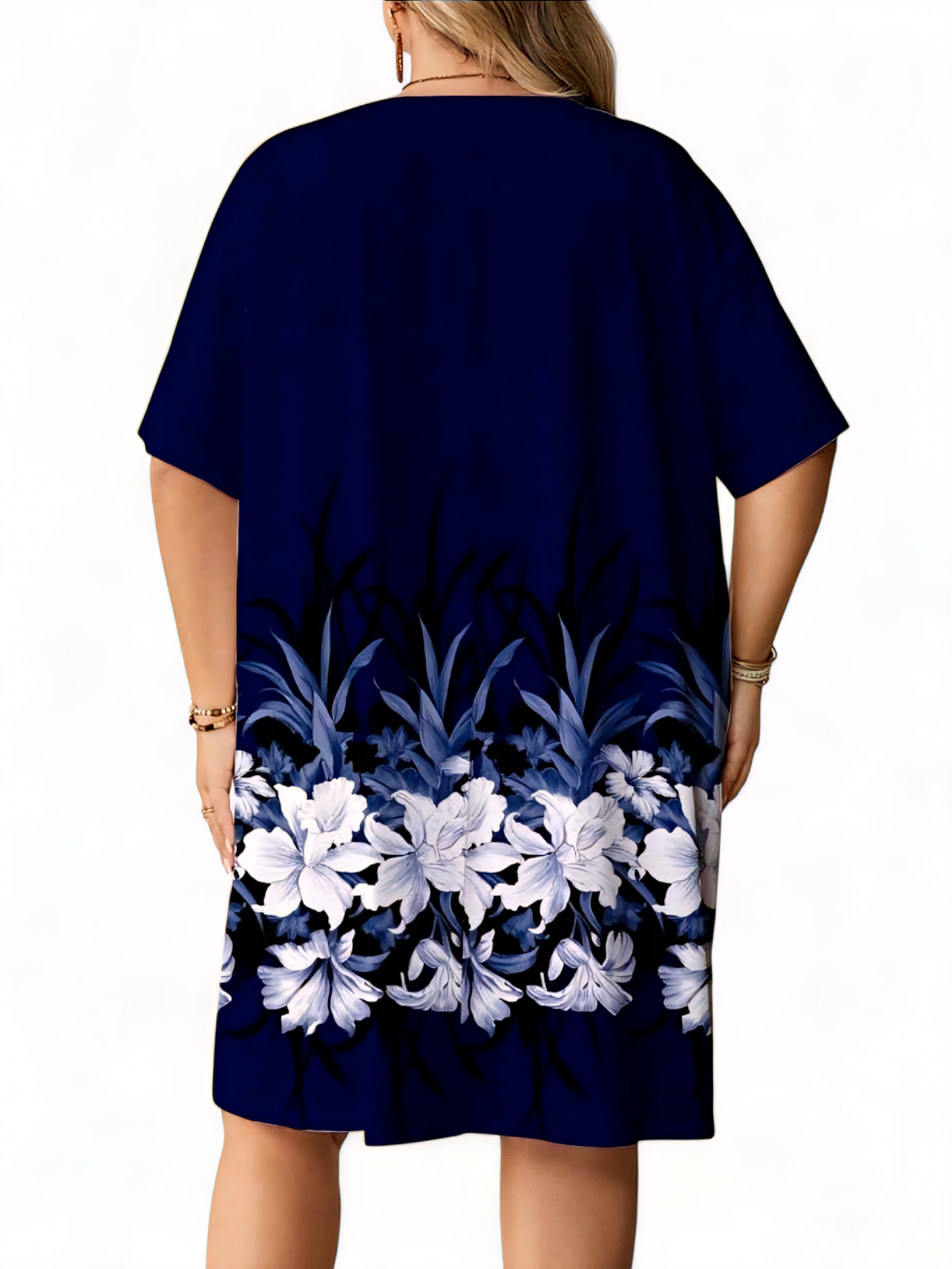 📦 Nadrozmerné šaty FLOWERS 5XL, 6XL