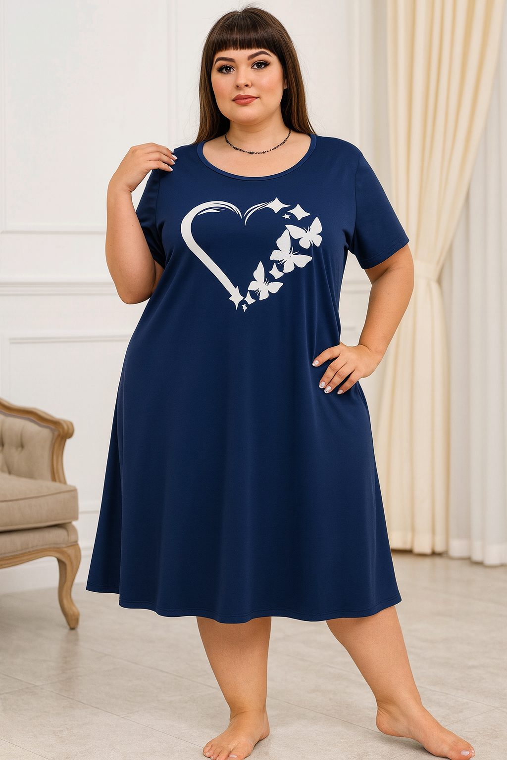 Nadrozměrné šaty HEART