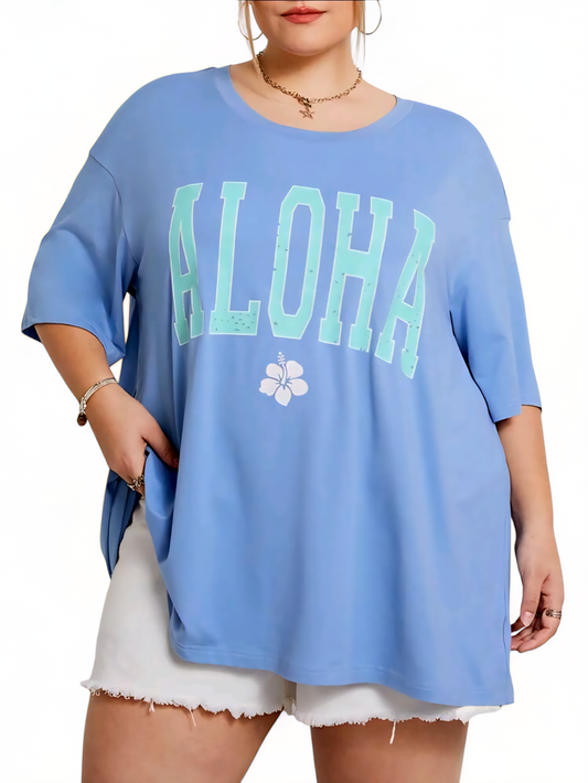 📦 Nadrozmerné dlhé tričko ALOHA 5XL, 8XL