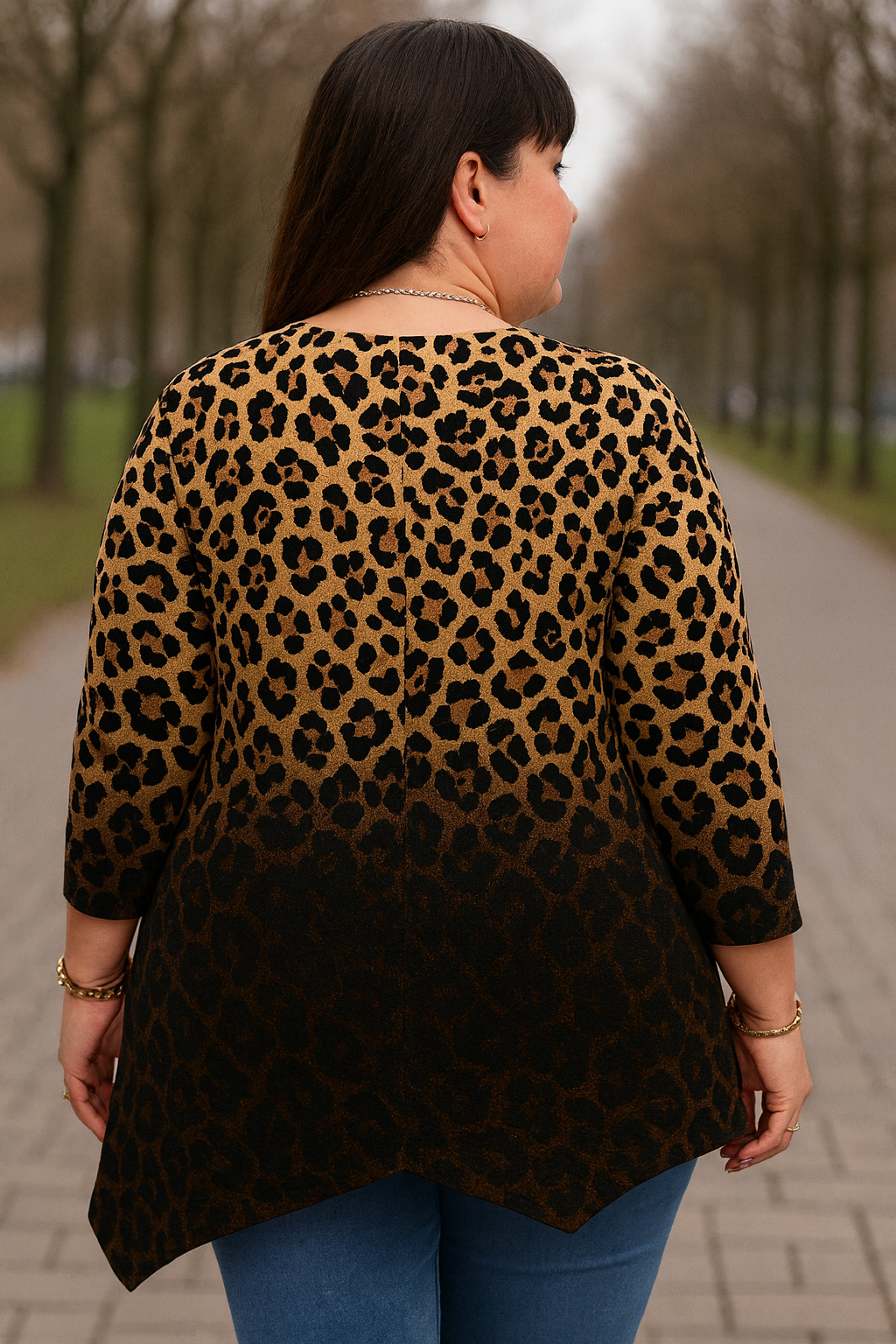 Krásna tunika Ombré Leopard