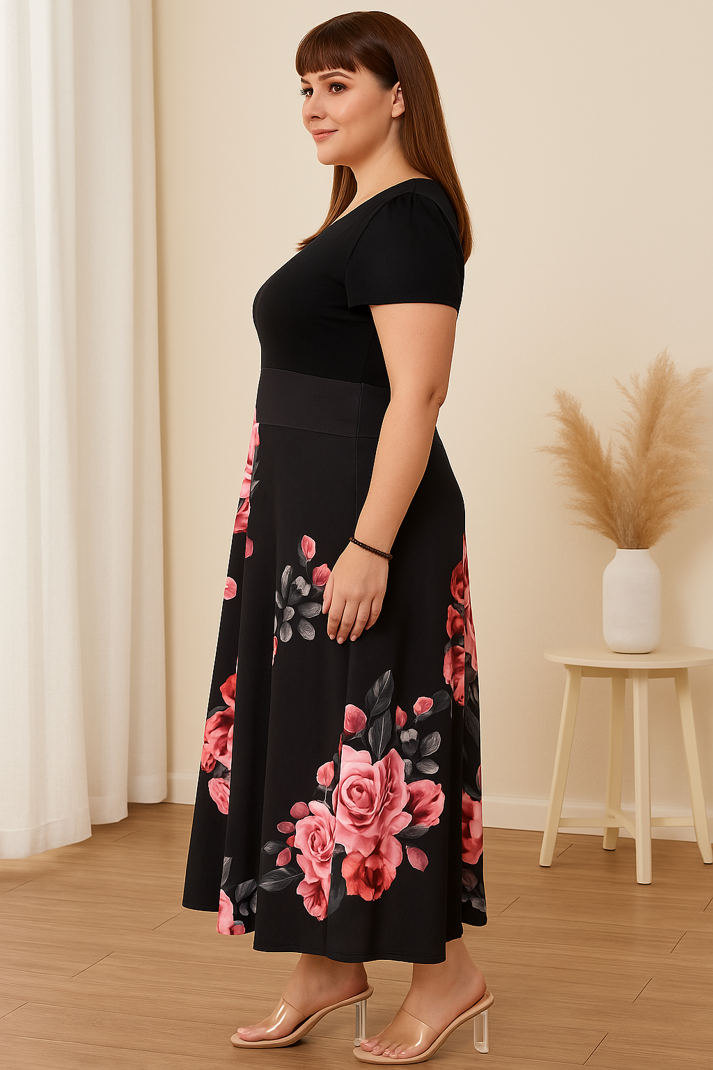 Společenské letní šaty PLUS SIZE
