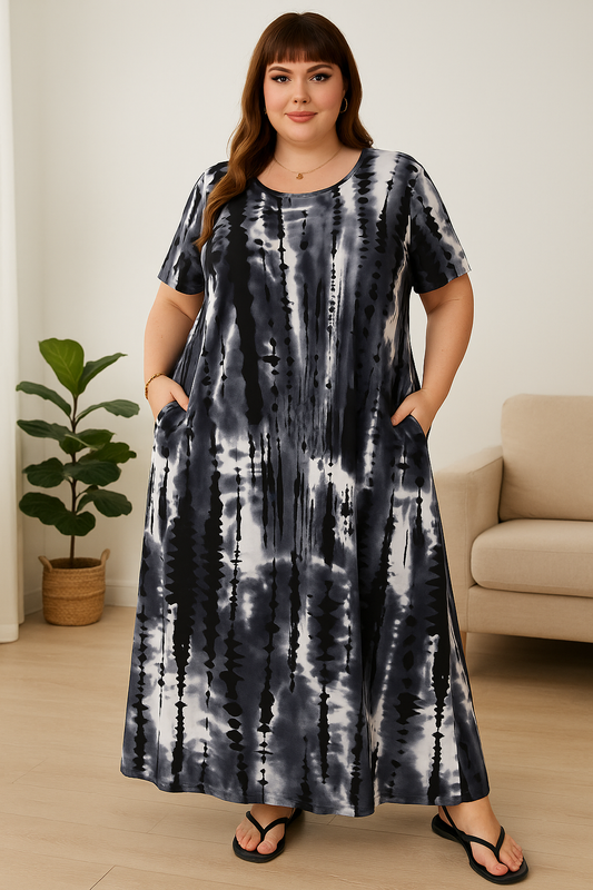 Dlouhé šaty PLUS SIZE