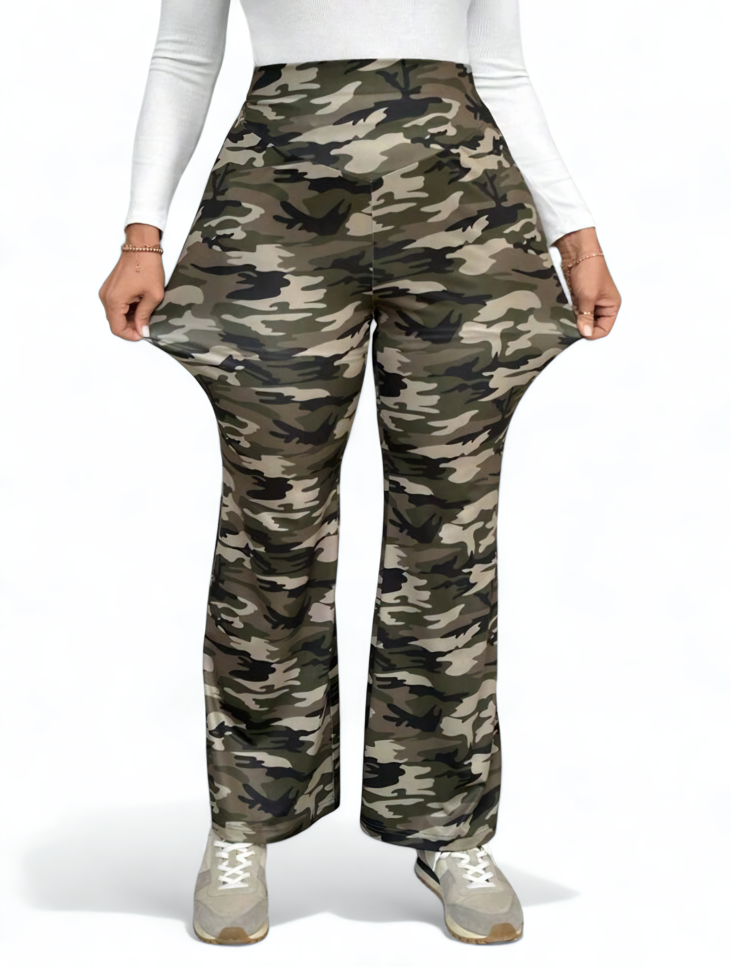 🏷️ Maskáčové elastické legíny 3XL