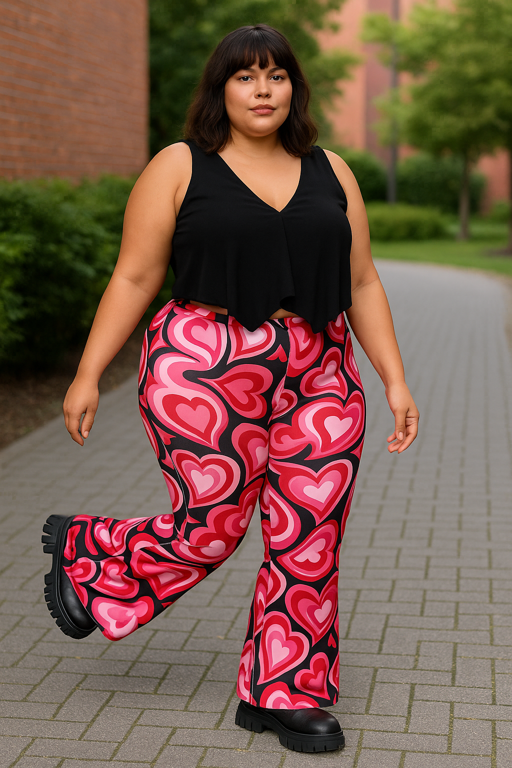 Elastické stylové legíny PLUS SIZE
