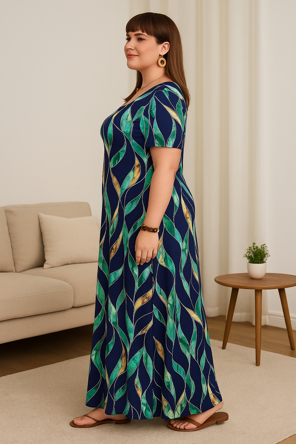 Dlouhé společenské šaty PLUS SIZE