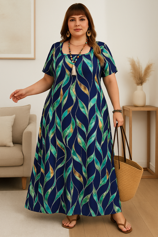 Dlouhé společenské šaty PLUS SIZE