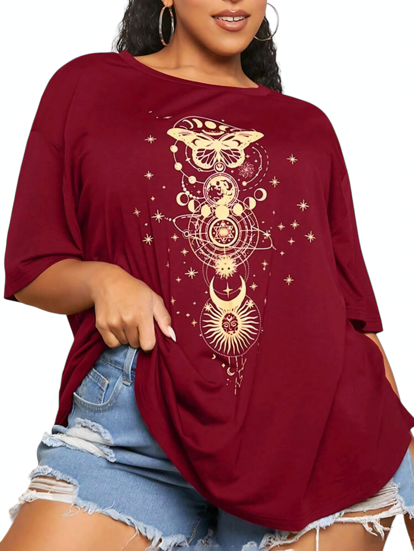 🏷️ Stylové nadrozměrné tričko 5XL