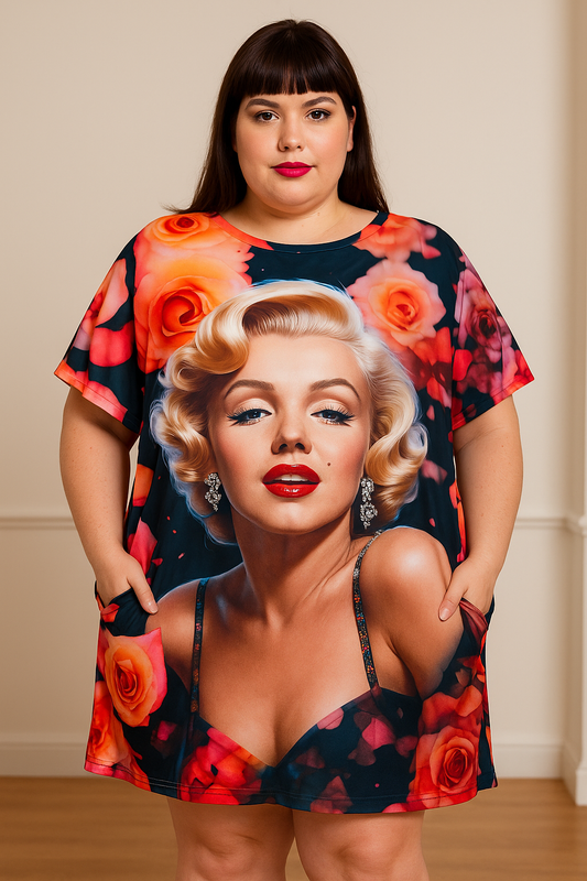 📦 Bavlnená 3D Tunika Plus Size s vreckami